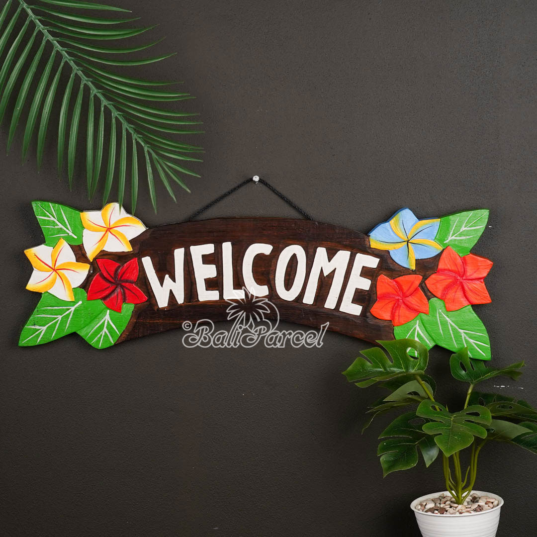 Wooden Wallhanging Sign, Hand Made From Albesia Wood