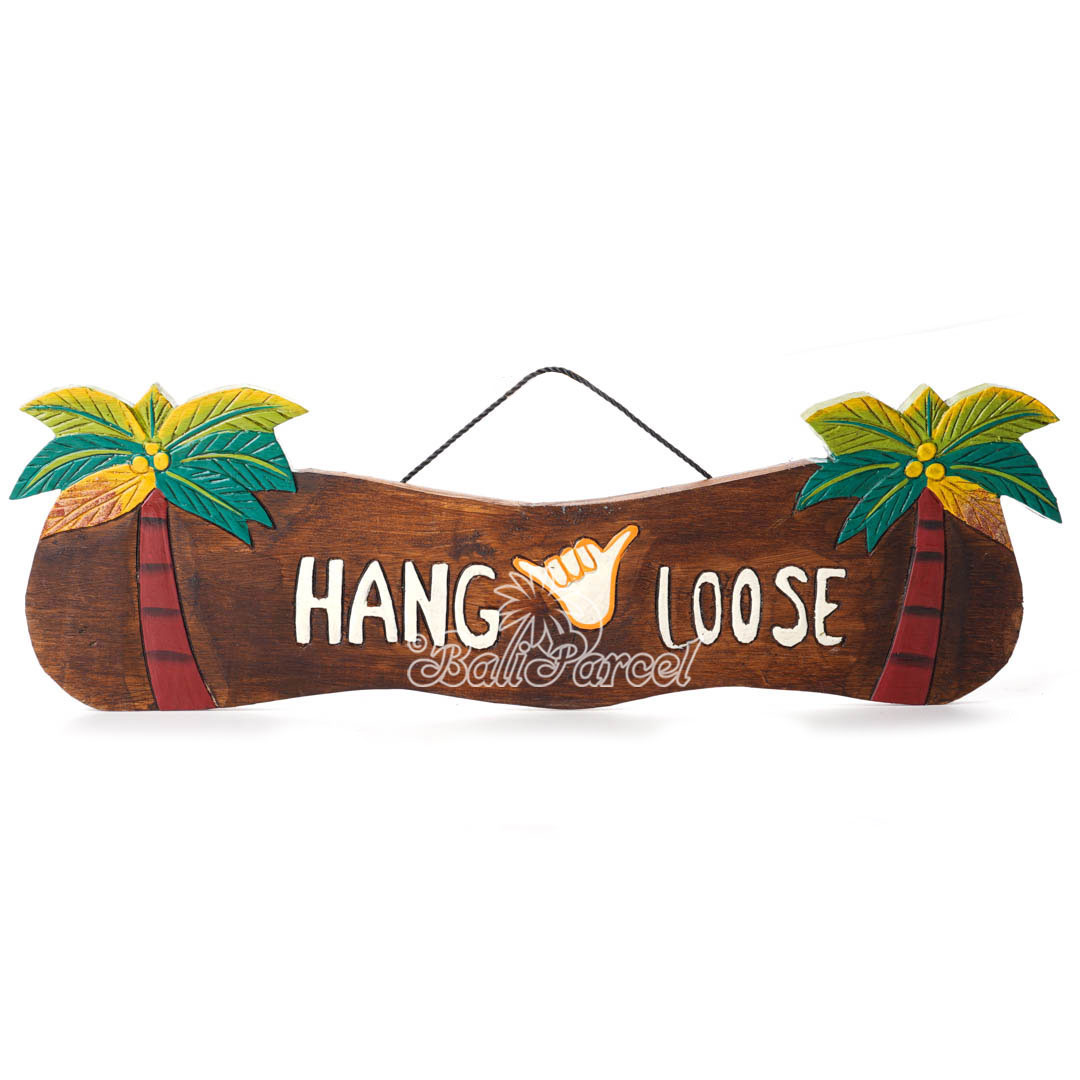 Wooden Wallhanging Sign, Hand Made From Albesia Wood