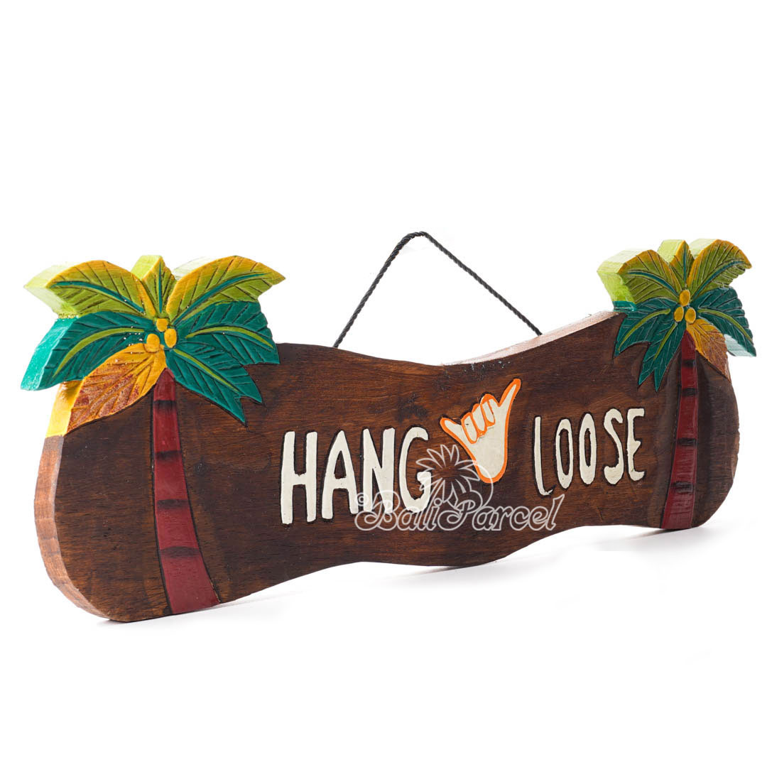 Wooden Wallhanging Sign, Hand Made From Albesia Wood