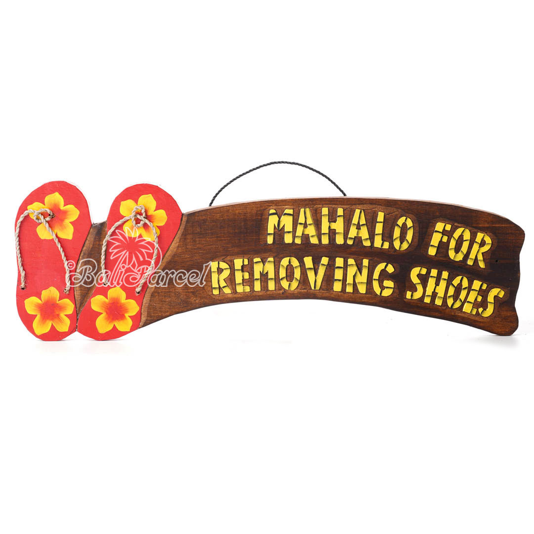 Wooden Wallhanging Sign, Hand Made From Albesia Wood