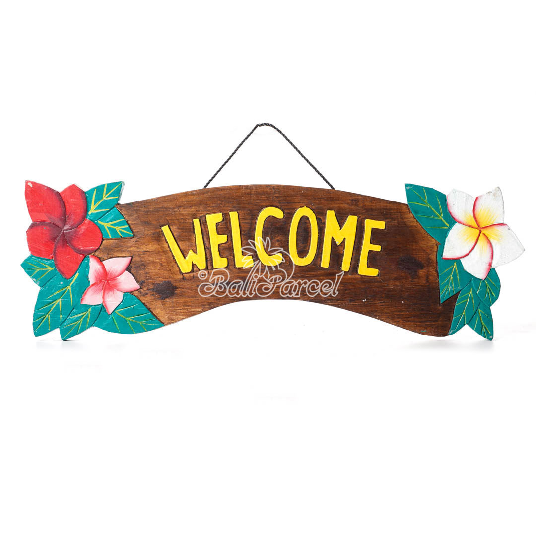 Wooden Wallhanging Sign, Hand Made From Albesia Wood