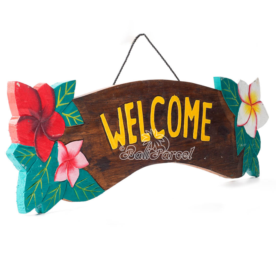 Wooden Wallhanging Sign, Hand Made From Albesia Wood