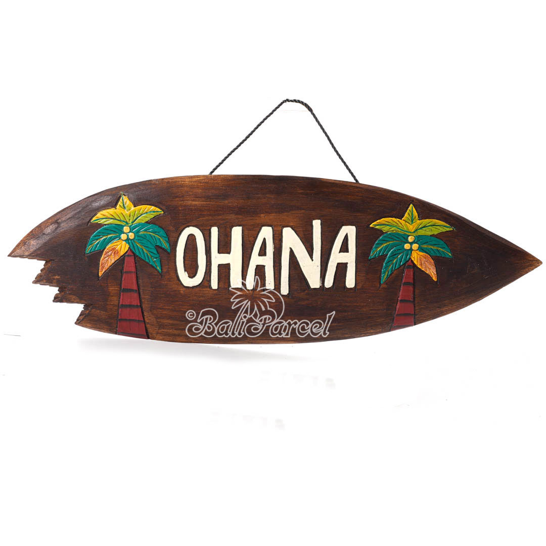 Wooden Wallhanging Sign, Hand Made From Albesia Wood