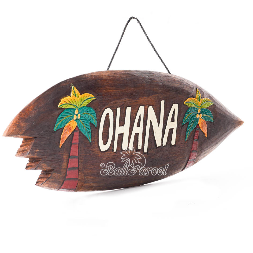 Wooden Wallhanging Sign, Hand Made From Albesia Wood