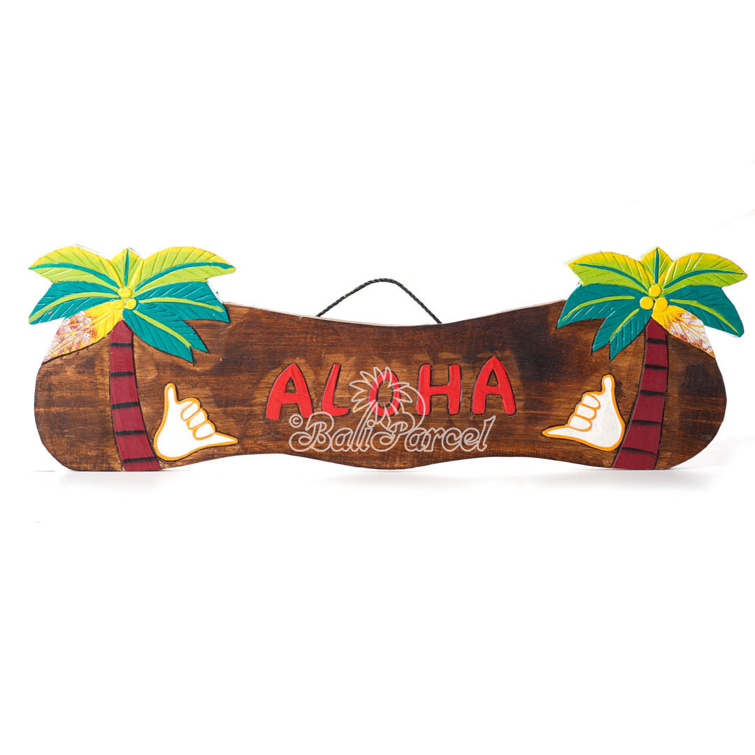 Wooden Wallhanging Sign, Hand Made From Albesia Wood