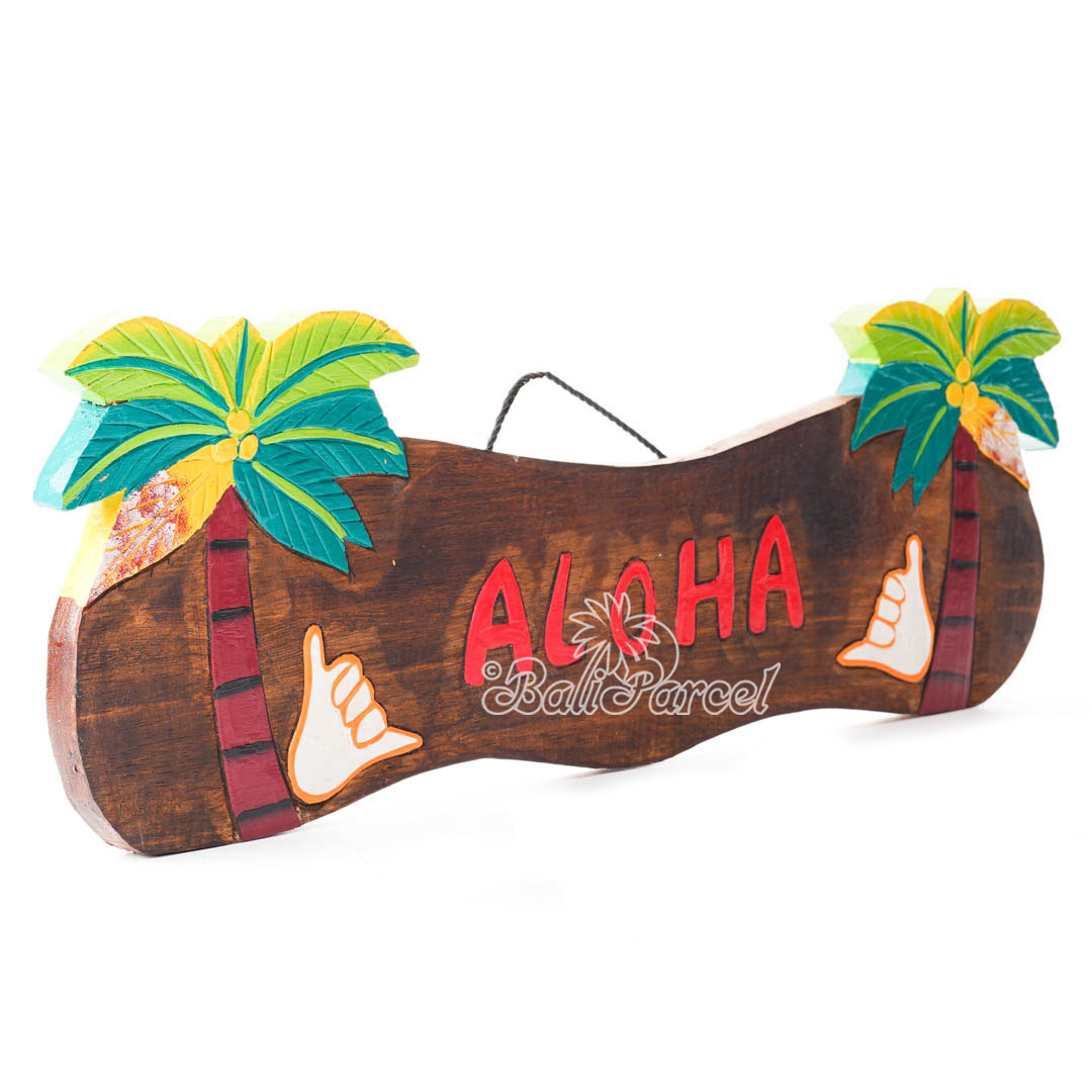 Wooden Wallhanging Sign, Hand Made From Albesia Wood