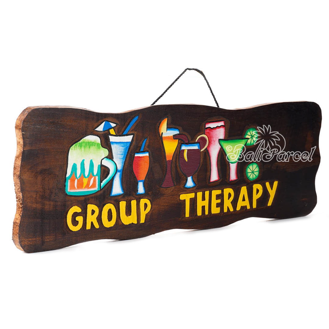 Wooden Wallhanging Sign, Hand Made From Albesia Wood