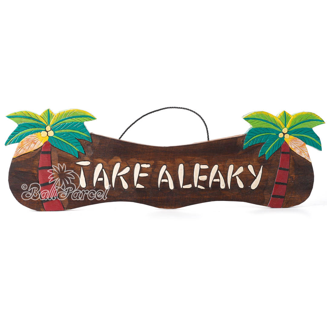 Wooden Wallhanging Sign, Hand Made From Albesia Wood