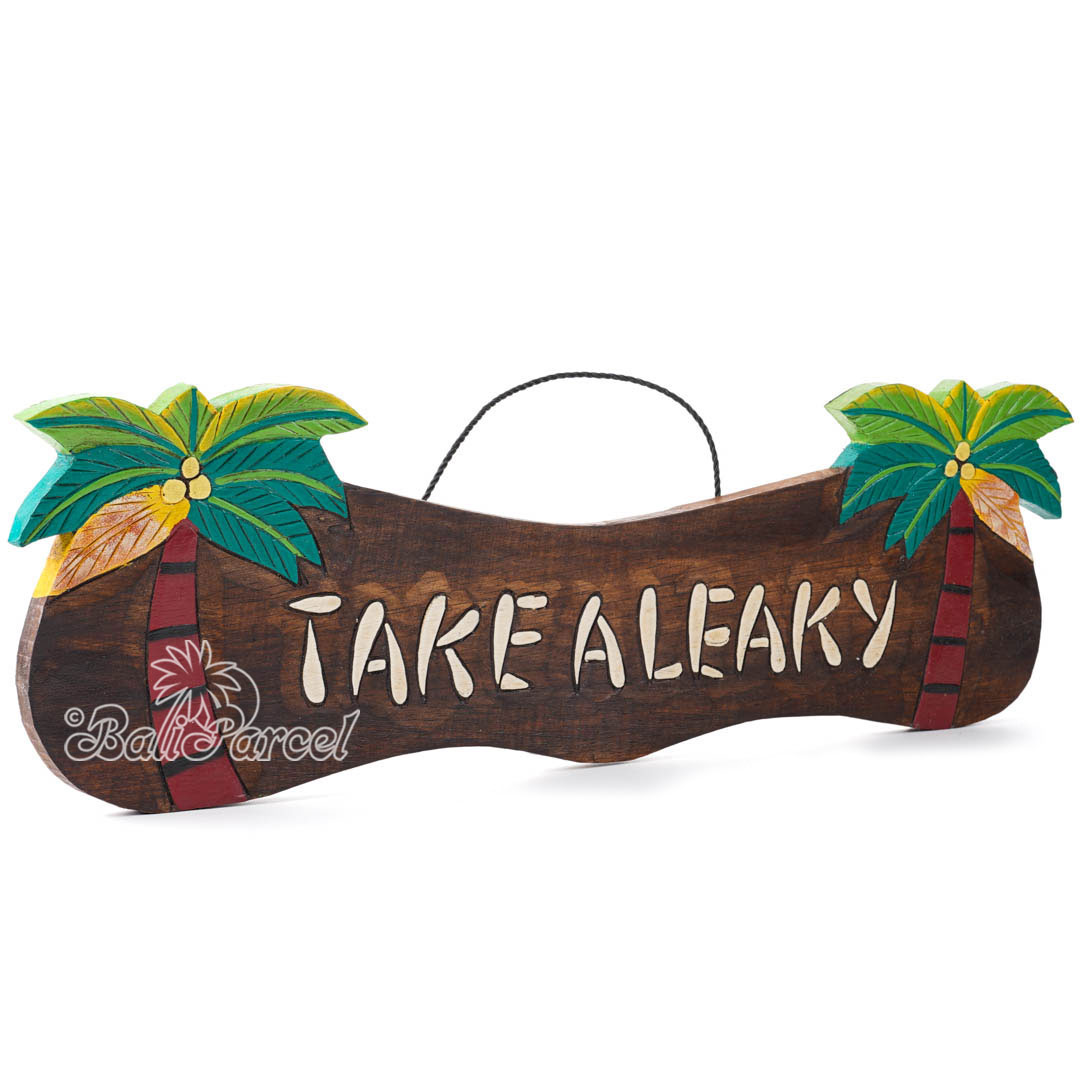 Wooden Wallhanging Sign, Hand Made From Albesia Wood