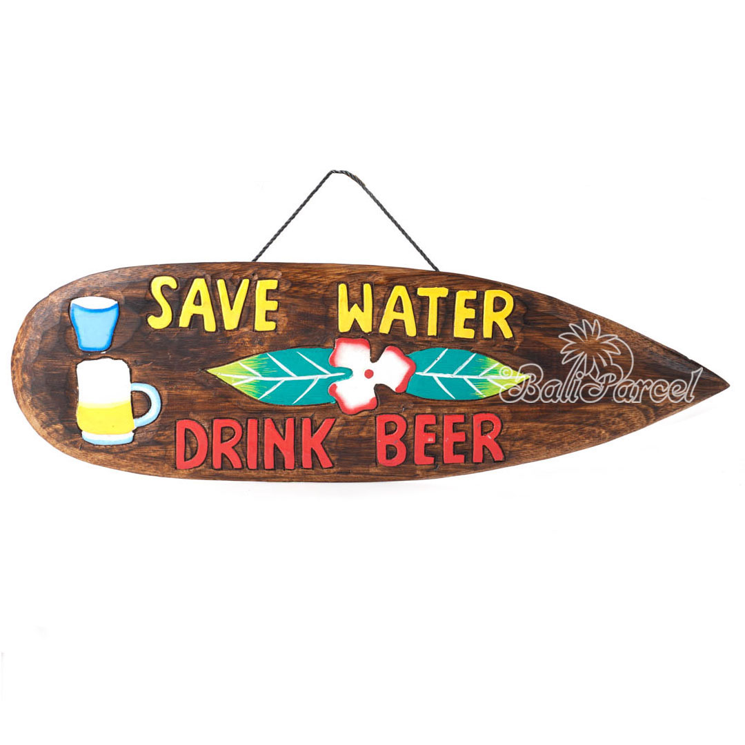Wooden Wallhanging Sign, Hand Made From Albesia Wood