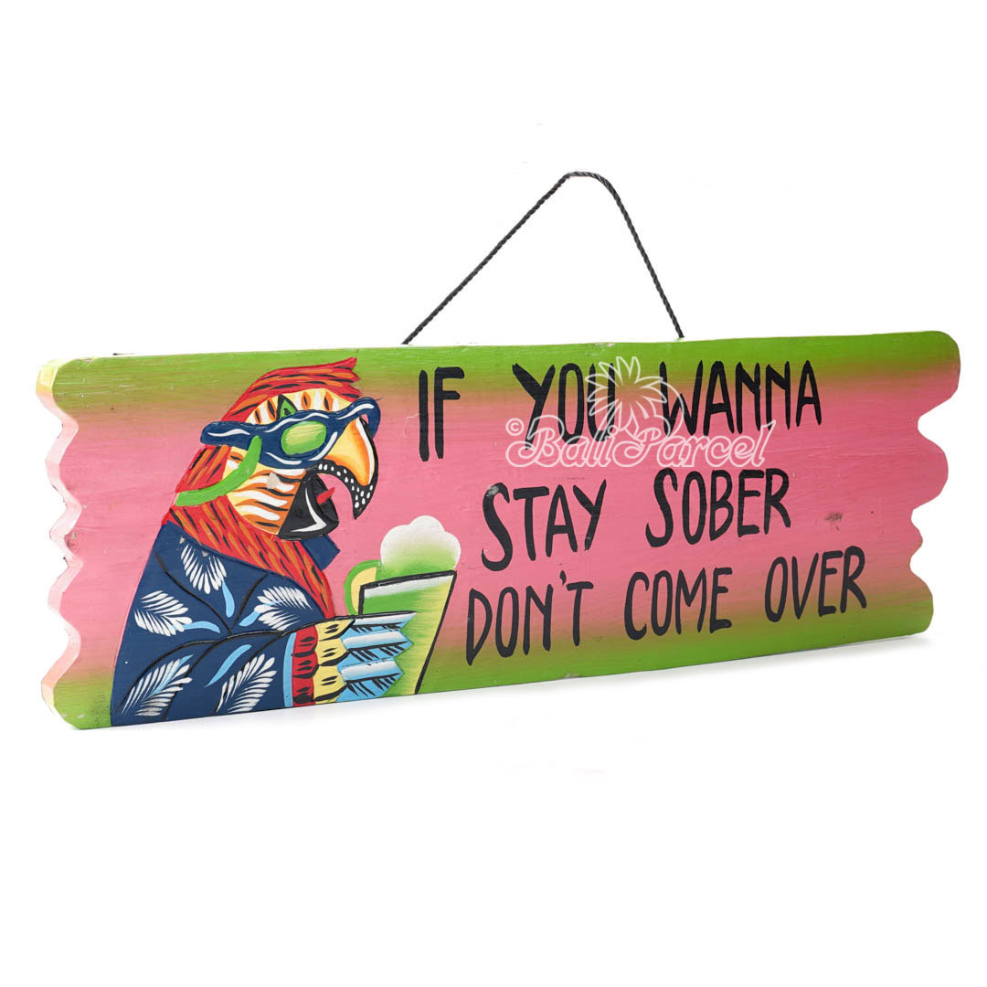 Wooden Wallhanging Sign, Hand Made From Albesia Wood