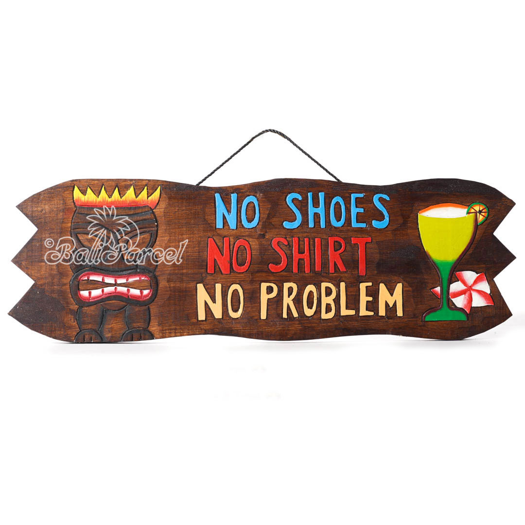 Wooden Wallhanging Sign, Hand Made From Albesia Wood