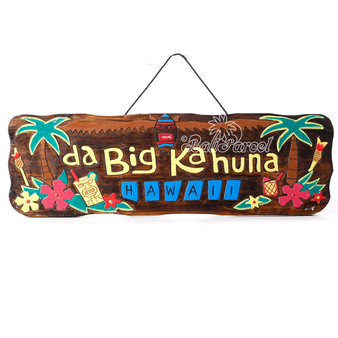 Wooden Wallhanging Sign, Hand Made From Albesia Wood