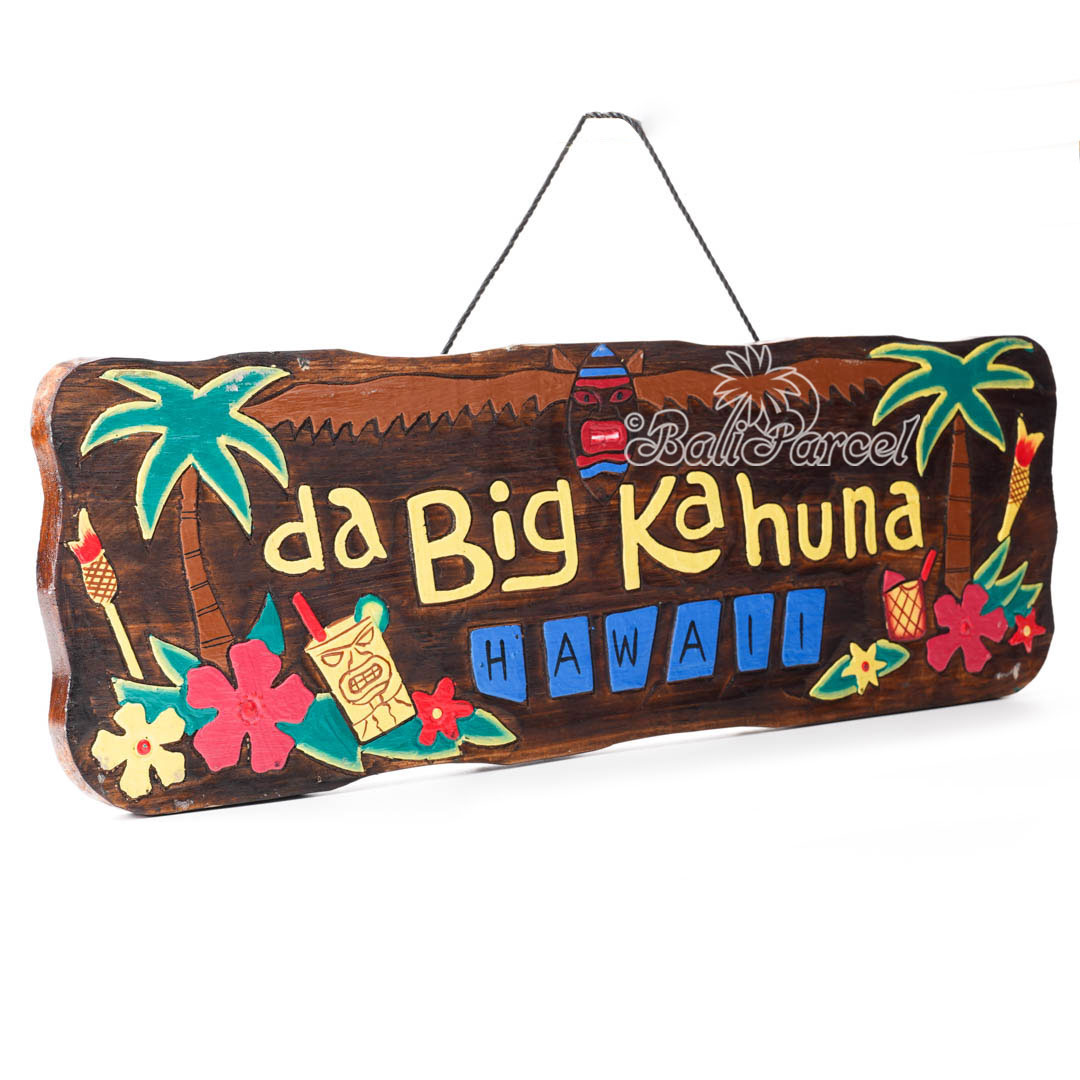 Wooden Wallhanging Sign, Hand Made From Albesia Wood