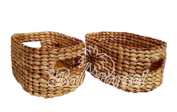 Beautiful Home Decoration Basket, Handmade With Water Hyacinth 