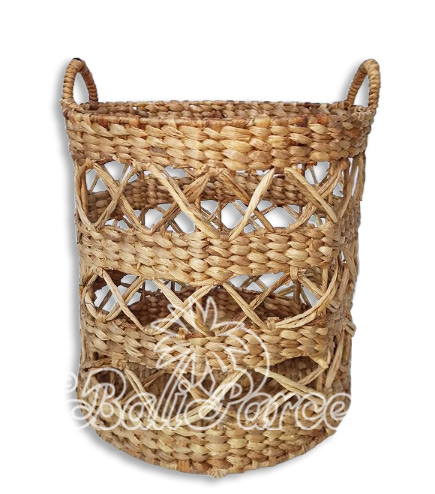 Beautiful Home Decoration Basket, Handmade With Water Hyacinth 