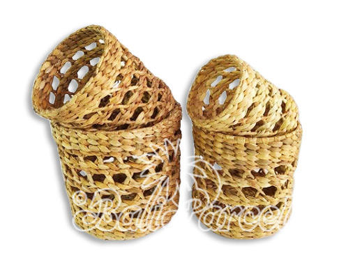 Beautiful Home Decoration Basket, Handmade With Water Hyacinth Set Of 4