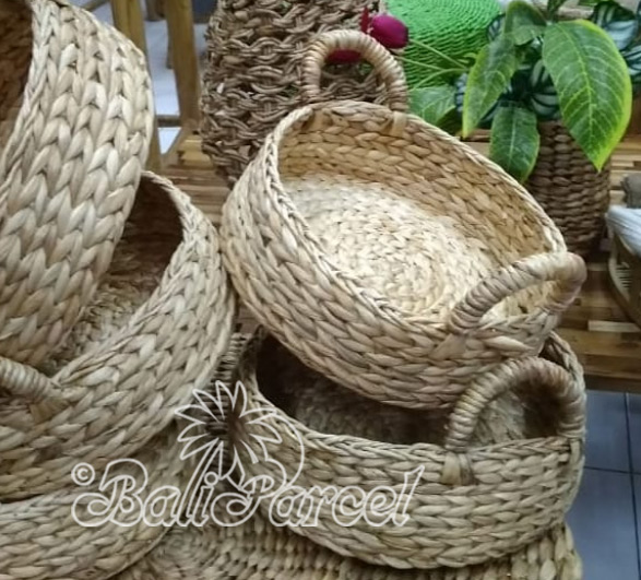 Beautiful Home Decoration Basket, Handmade With Water Hyacinth 