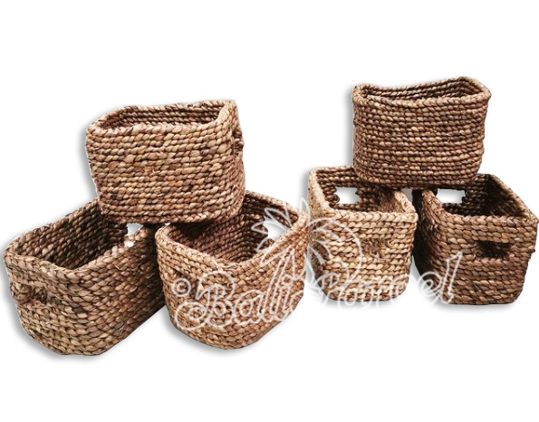 Beautiful Home Decoration Basket, Handmade With Water Hyacinth 