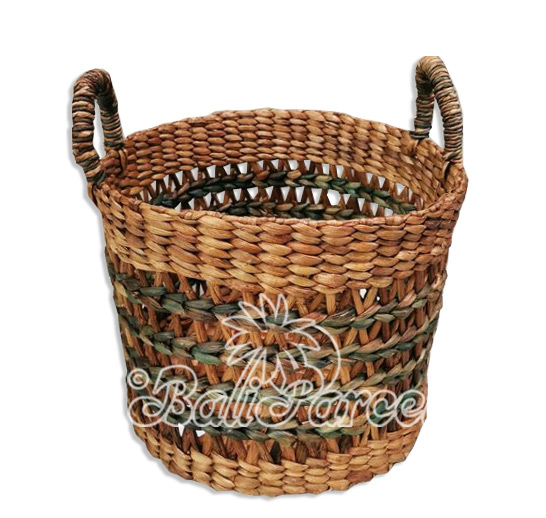 Beautiful Home Decoration Basket, Handmade With Water Hyacinth 