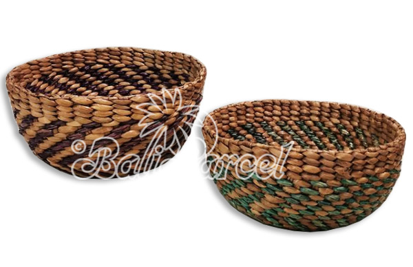 Beautiful Home Decoration Basket, Handmade With Water Hyacinth Set Of 2
