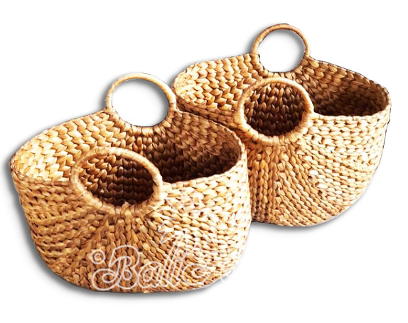 Beautiful Home Decoration Basket, Handmade With Water Hyacinth 