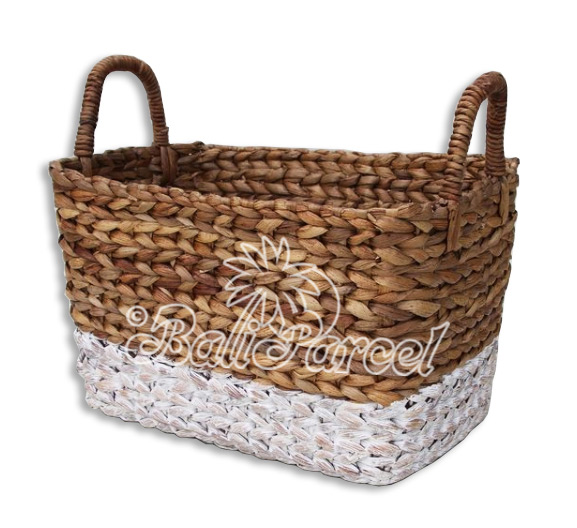 Beautiful Home Decoration Basket, Handmade With Water Hyacinth 