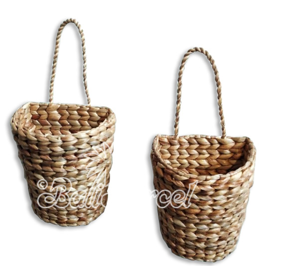 Beautiful Home Decoration Basket, Handmade With Water Hyacinth 