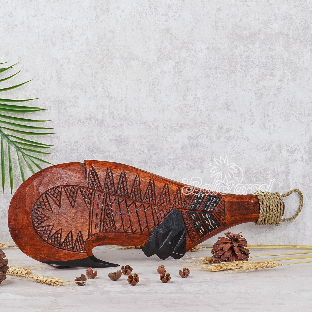 Wooden Weapon Hand Carved, It Made With Albesia Wood.
