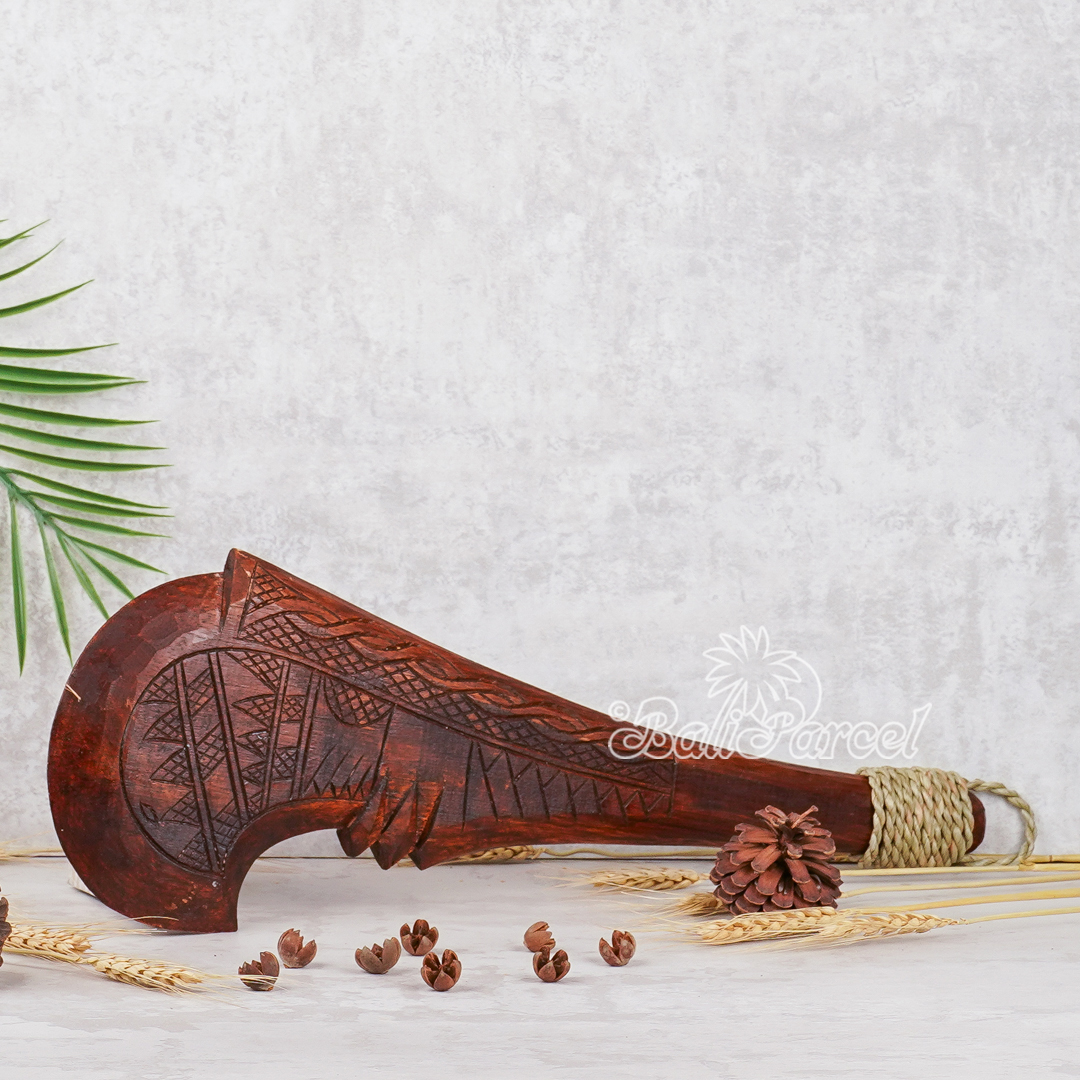 Wooden Weapon Hand Carved, It Made With Albesia Wood.