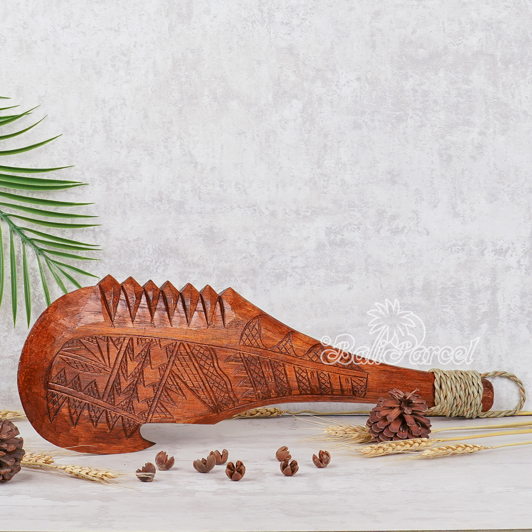 Wooden Weapon Hand Carved, It Made With Albesia Wood.