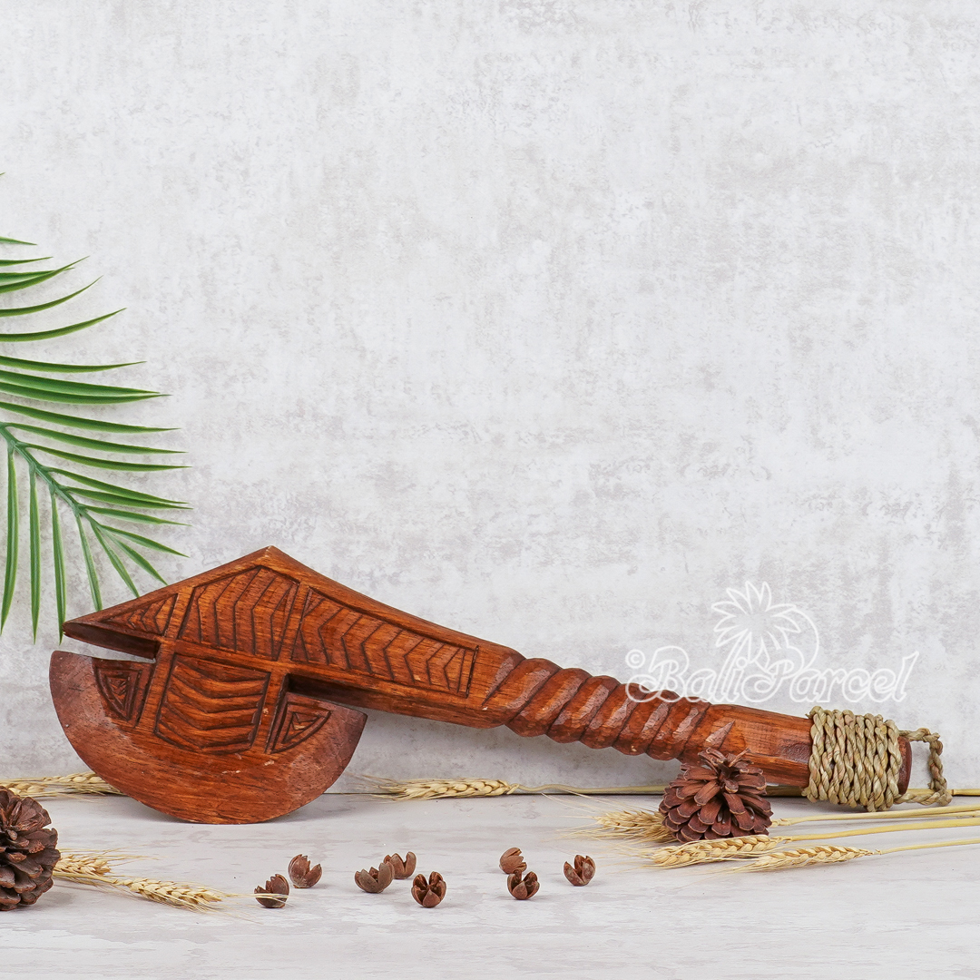Wooden Weapon Hand Carved, It Made With Albesia Wood.