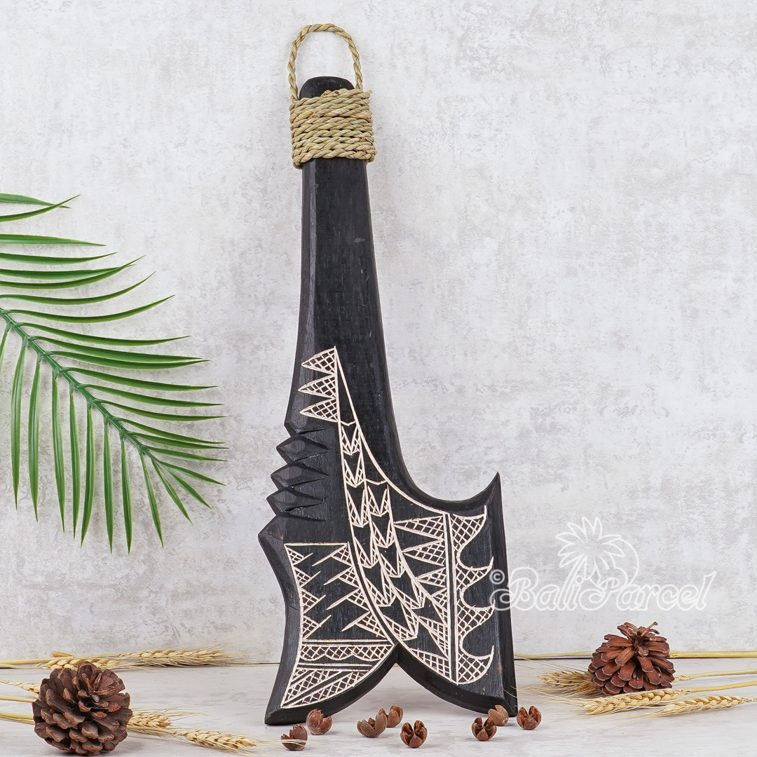 Wooden Weapon Hand Carved, It Made With Albesia Wood.