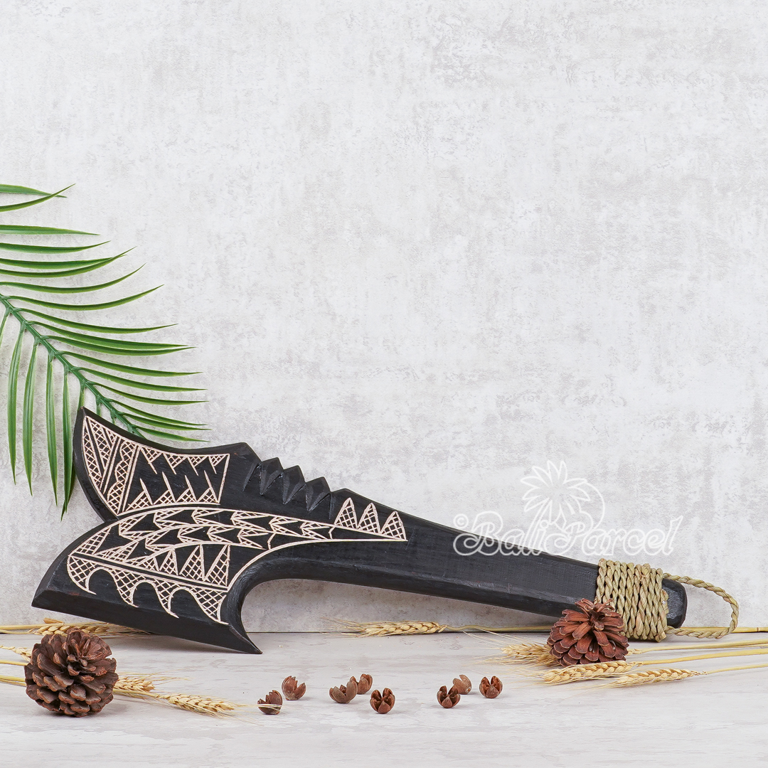 Wooden Weapon Hand Carved, It Made With Albesia Wood.