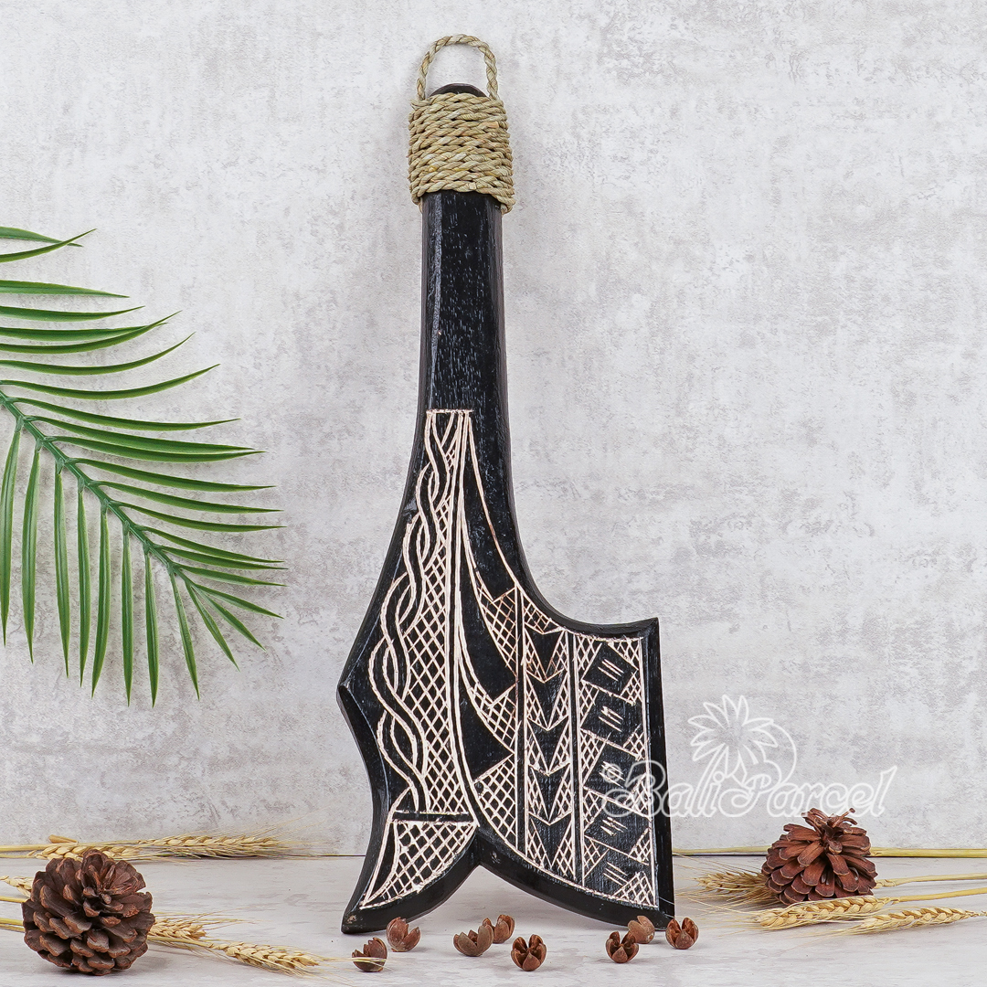 Wooden Weapon Hand Carved, It Made With Albesia Wood.