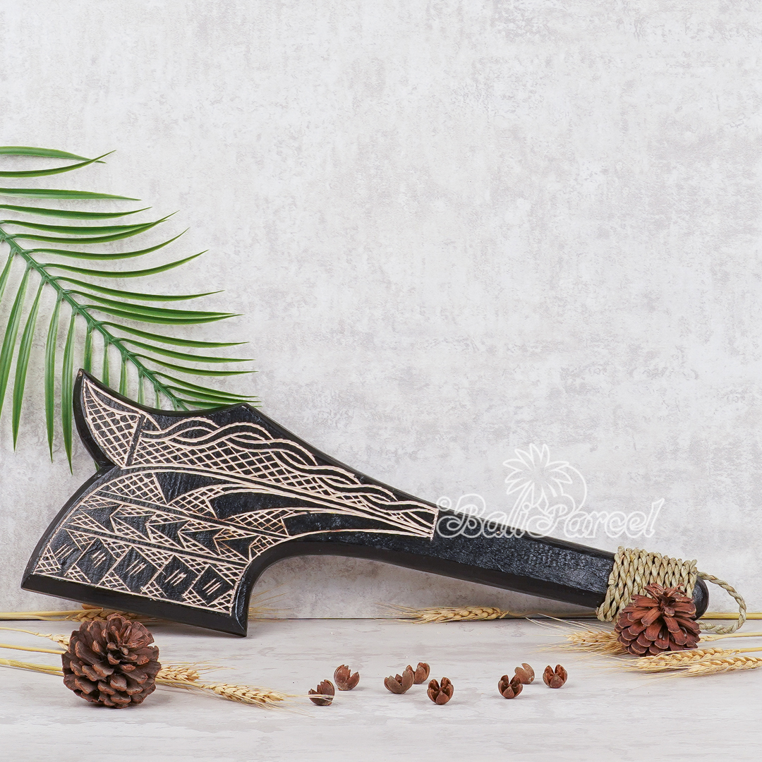 Wooden Weapon Hand Carved, It Made With Albesia Wood.