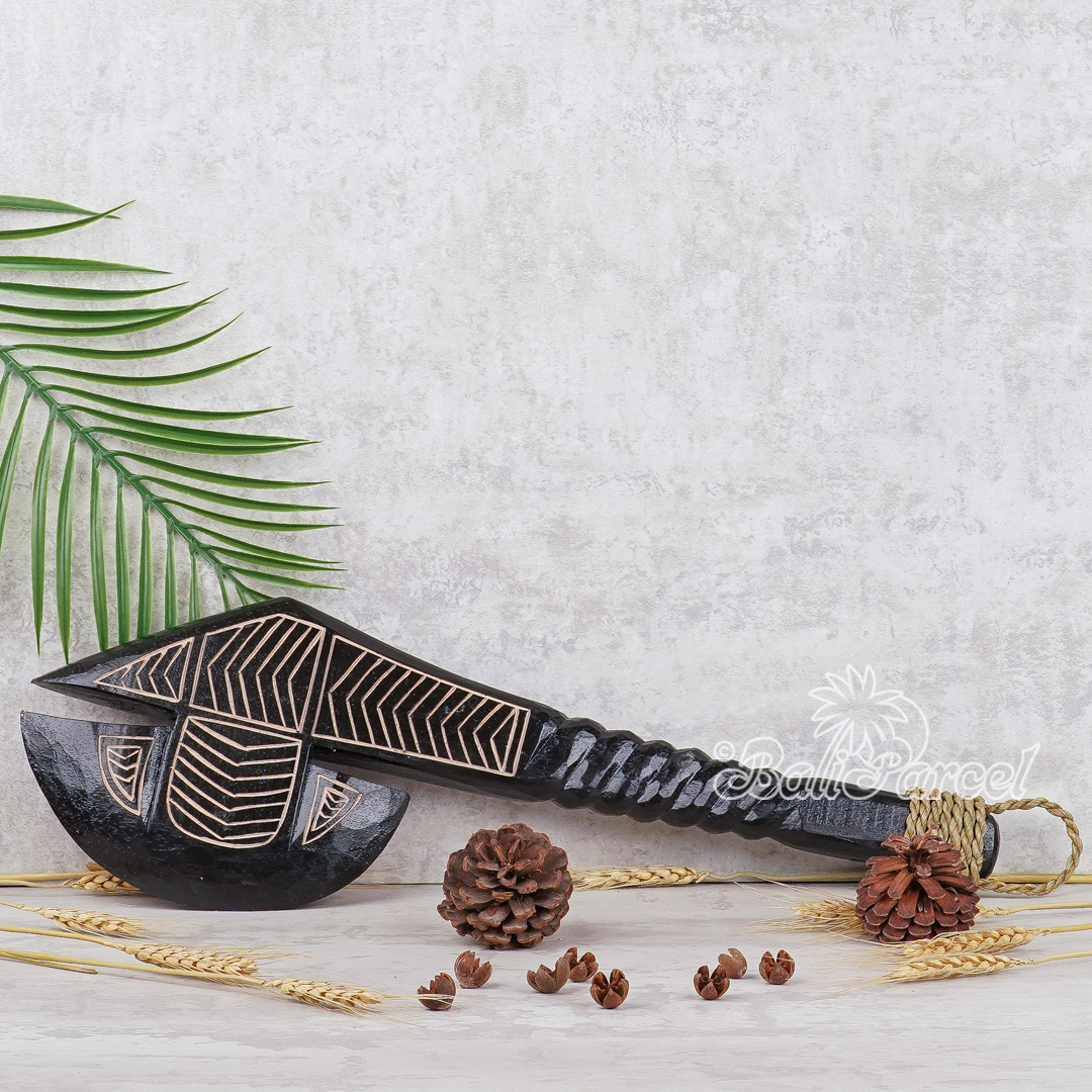 Wooden Weapon Hand Carved, It Made With Albesia Wood.