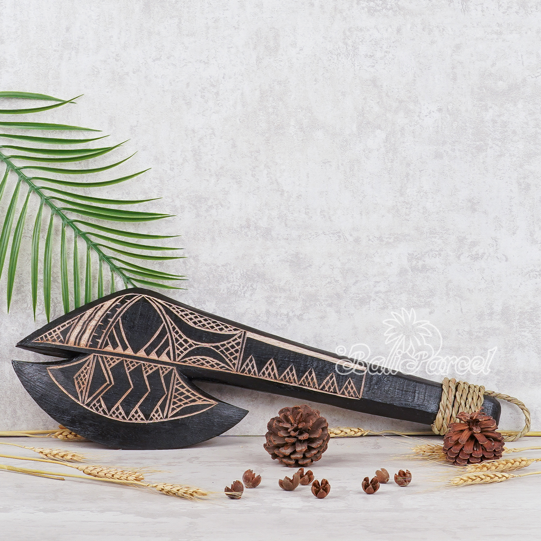 Wooden Weapon Hand Carved, It Made With Albesia Wood.