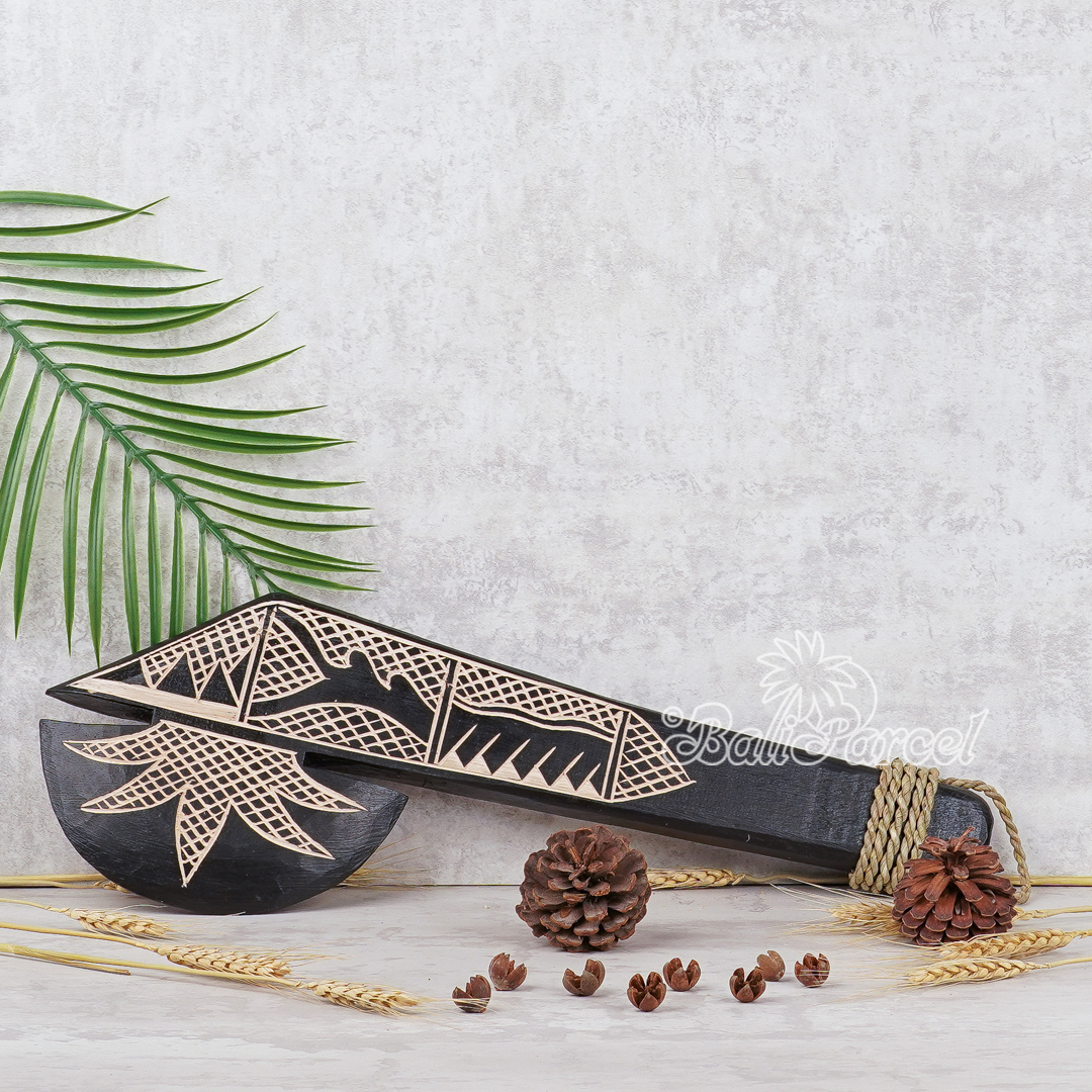 Wooden Weapon Hand Carved, It Made With Albesia Wood.