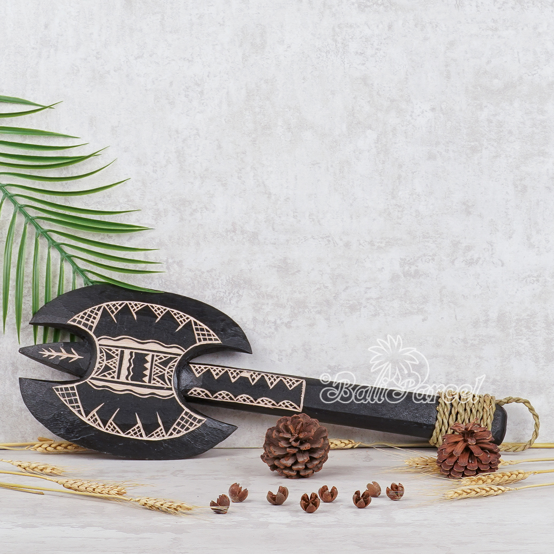 Wooden Weapon Hand Carved, It Made With Albesia Wood.