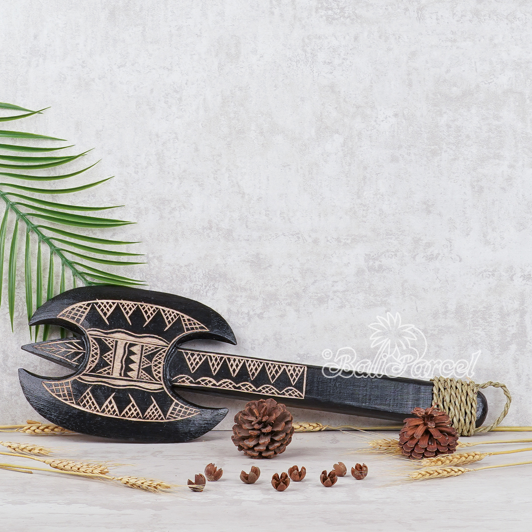 Wooden Weapon Hand Carved, It Made With Albesia Wood.