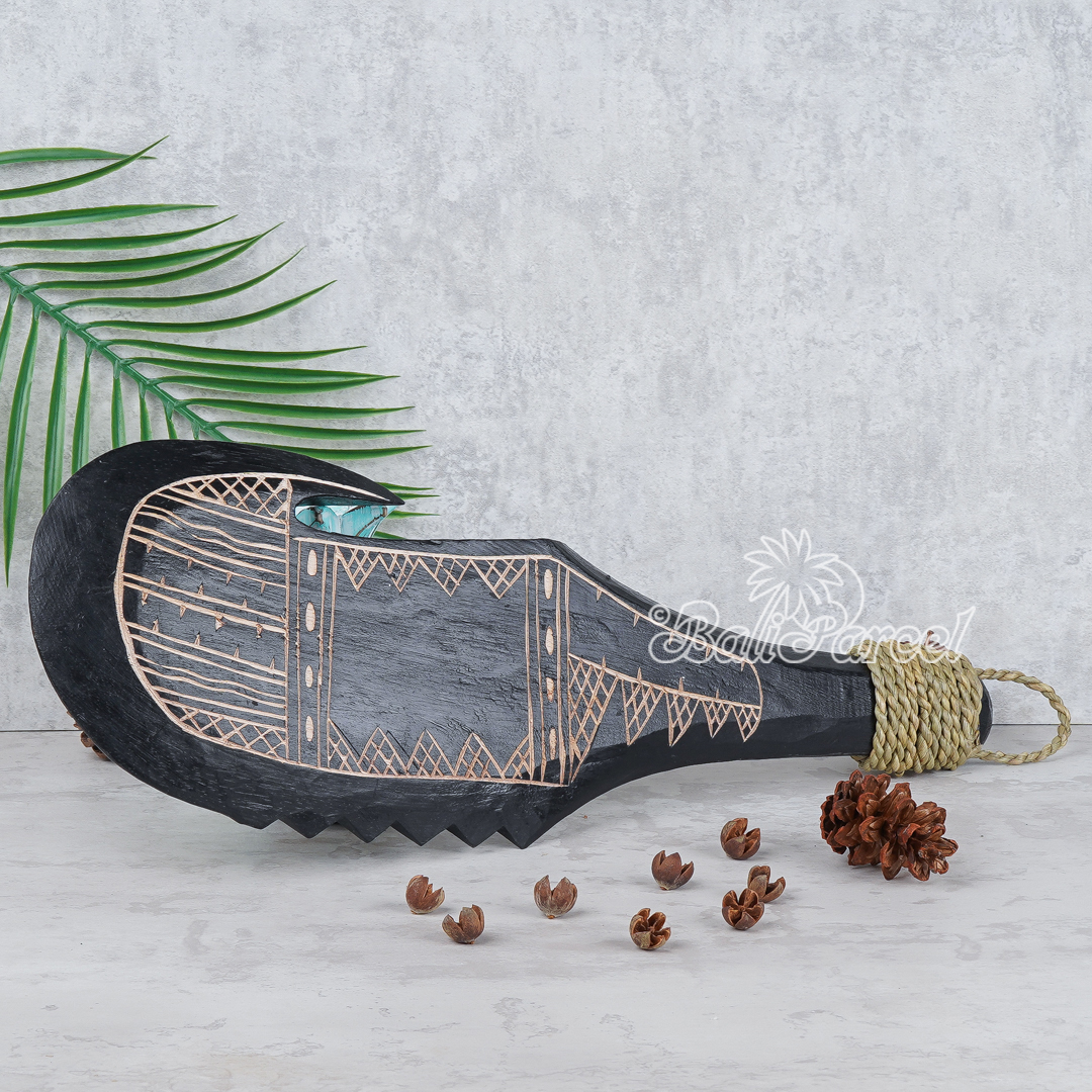Wooden Weapon Hand Carved, It Made With Albesia Wood.