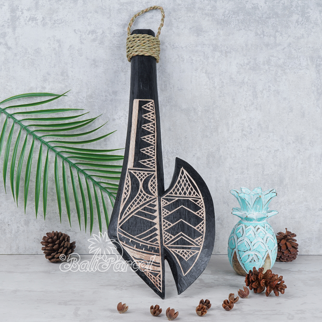Wooden Weapon Hand Carved, It Made With Albesia Wood.