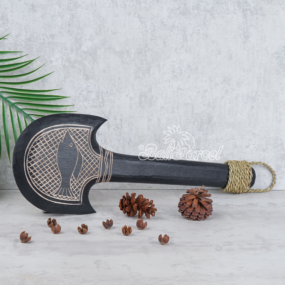 Wooden Weapon Hand Carved, It Made With Albesia Wood.