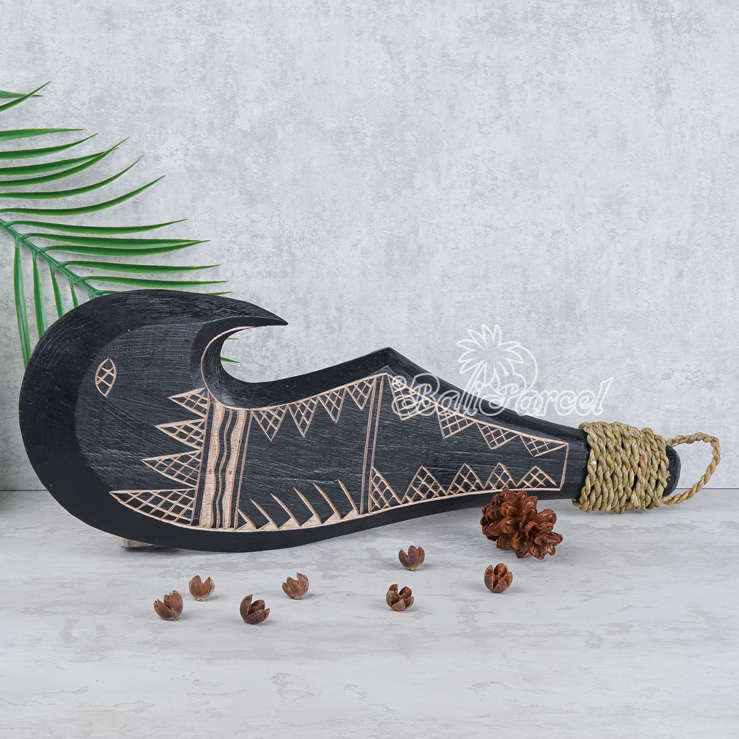 Wooden Weapon Hand Carved, It Made With Albesia Wood.