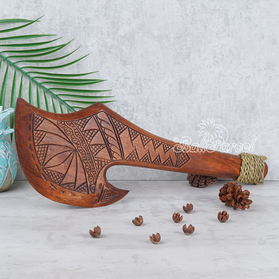 Wooden Weapon Hand Carved, It Made With Albesia Wood.