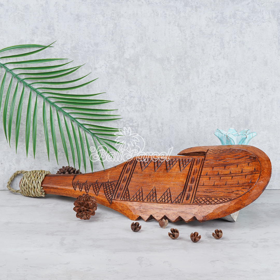 Wooden Weapon Hand Carved, It Made With Albesia Wood.