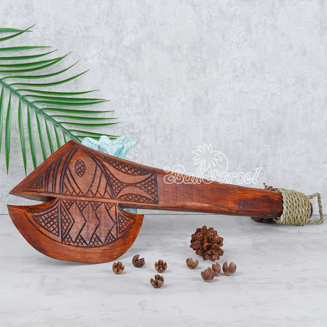 Wooden Weapon Hand Carved, It Made With Albesia Wood.