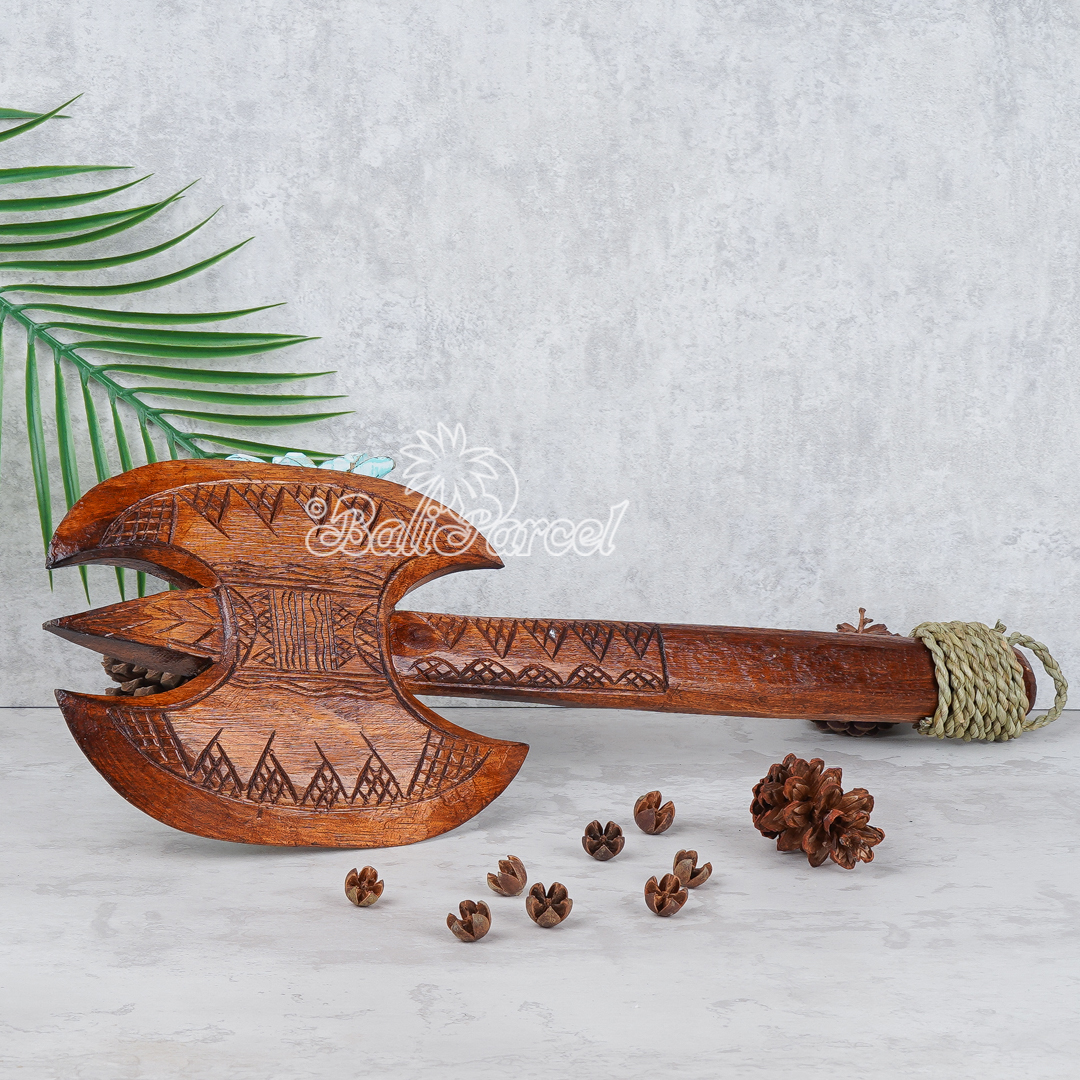 Wooden Weapon Hand Carved, It Made With Albesia Wood.