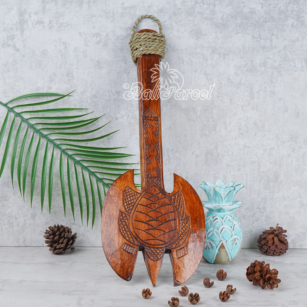 Wooden Weapon Hand Carved, It Made With Albesia Wood.